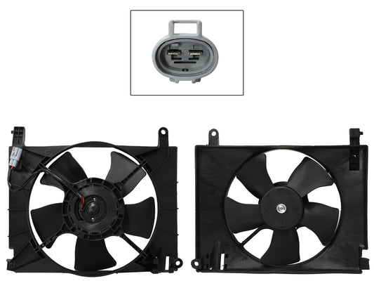 MOTOVENTILADOR COMPLETO P/RADIADOR C/TOLVA 2PINES S/RES (PT G3 06-09)