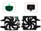 MOTOVENTILADOR COMPLETO P/RADIADOR C/TOLVA S/RES 2PIN