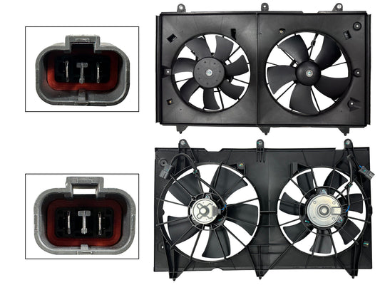 MOTOVENTILADOR COMPLETO C/AIRE C/TOLVA 2PINES S/RESISTENCIA 2CONECTORES (2ASPAS)