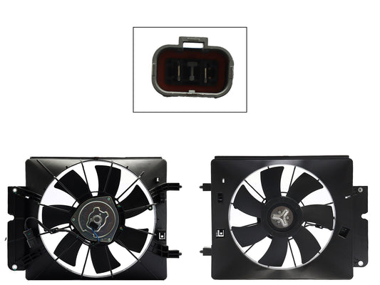 MOTOVENTILADOR COMPLETO P/AIRE ACONDICIONADO C/TOLVA 2PINES S/RES (ELEMENT 2.4L 03-11)