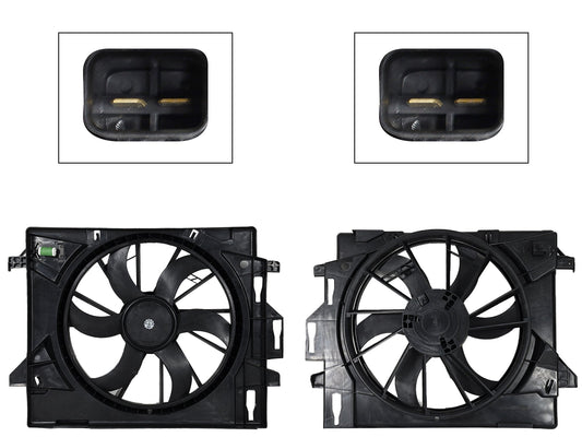 MOTOVENTILADOR COMPLETO C/AIRE C/TOLVA 2PINES C/RES 2CONECTORES (T & COUNTRY-VOYAGER/VW ROUTAN 08-12