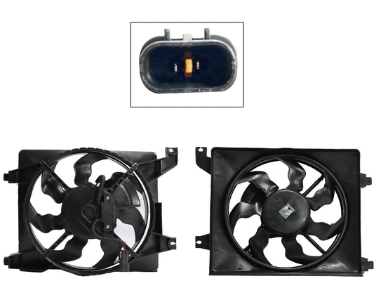 MOTOVENTILADOR COMPLETO P/AIRE ACONDICIONADO C/TOLVA 2PINES S/RESISTENCIA