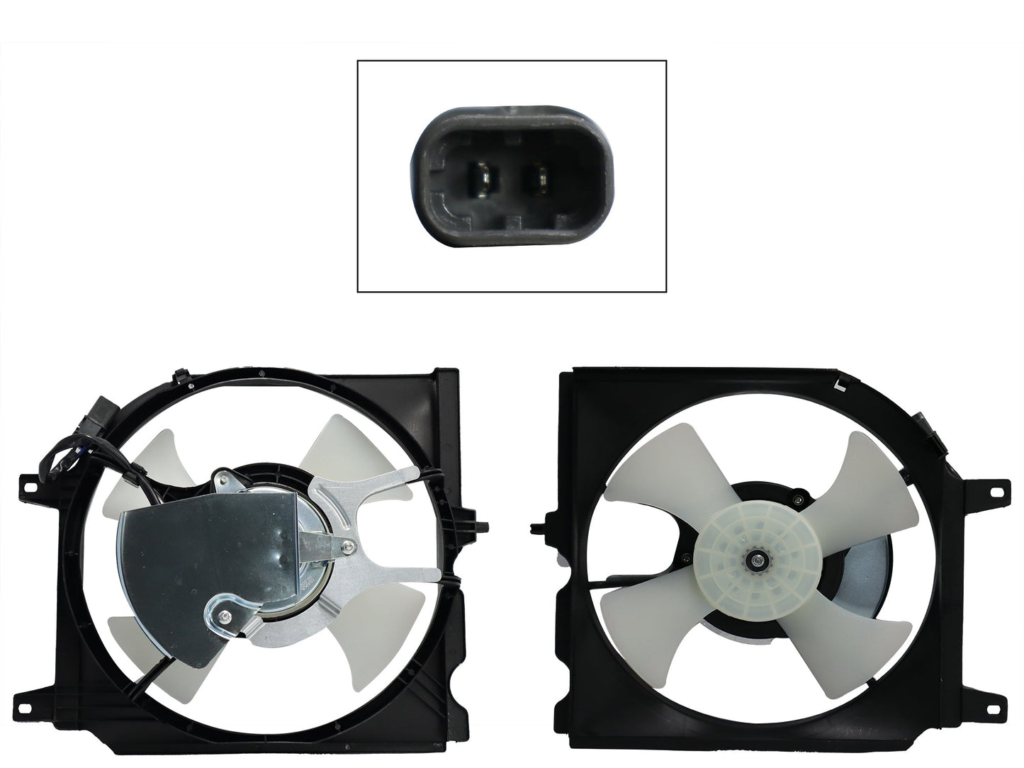 MOTOVENTILADOR COMPLETO P/AIRE ACONDICIONADO C/TOLVA 2PINES S/RES (B-14 LUCINO 96-00/TSUBAME 92-04)