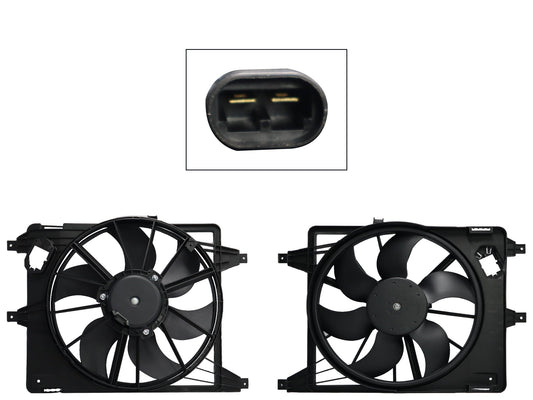 MOTOVENTILADOR COMPLETO C/AIRE C/TOLVA 2PINES S/RES (APRIO 08-10/CLIO 02-10/KANGOO 04-18)
