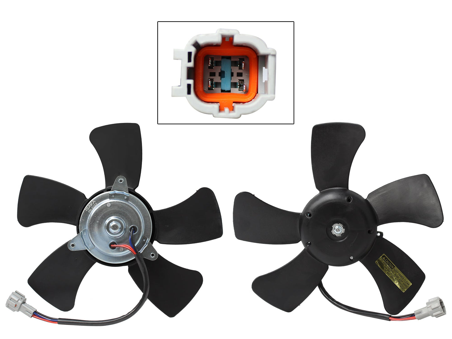 MOTOVENTILADOR P/RADIADOR S/TOLVA 4PINES S/RESISTENCIA (MOTOR/ASPAS)