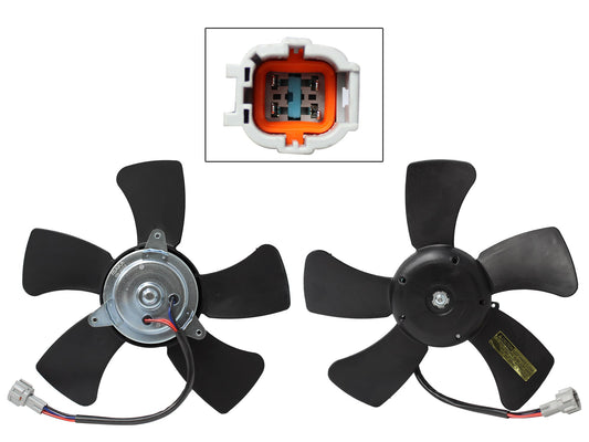 MOTOVENTILADOR P/RADIADOR S/TOLVA 4PINES S/RESISTENCIA (MOTOR/ASPAS)