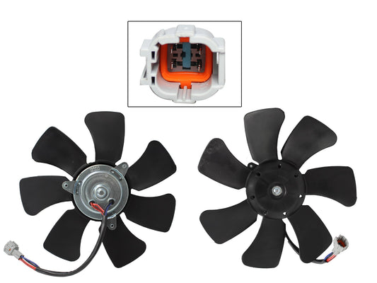 MOTOVENTILADOR P/AIRE ACONDICIONADO S/TOLVA 4PINES S/RESISTENCIA (MOTOR/ASPAS)