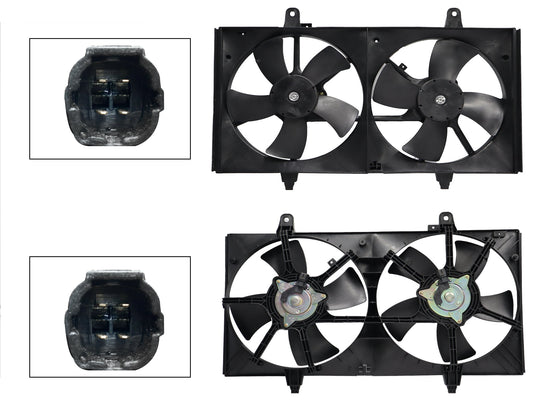 MOTOVENTILADOR COMPLETO C/AIRE C/TOLVA 4PINES S/RES 2CONECTORES (MAXIMA 04-08) (2ASPAS)