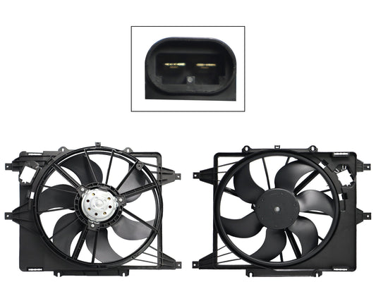 MOTOVENTILADOR COMPLETO C/AIRE C/TOLVA 2PINES S/RES (PLATINA 02-10/APRIO 08-10/CLIO 02-10)