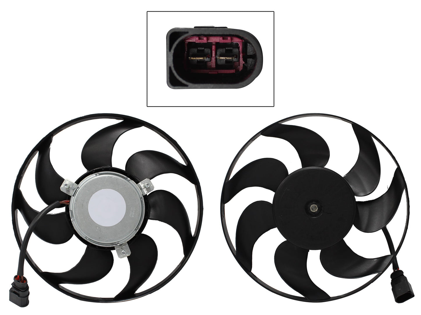 MOTOVENTILADOR P/AIRE ACONDICIONADO S/TOLVA 2PINES S/RES (BORA 2.5L 06-10/GOLF A6 10-13) MOTOR/ASPA