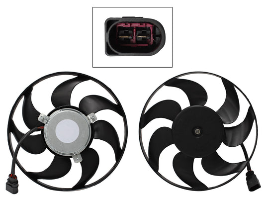 MOTOVENTILADOR P/AIRE ACONDICIONADO S/TOLVA 2PINES S/RES (BORA 2.5L 06-10/GOLF A6 10-13) MOTOR/ASPA