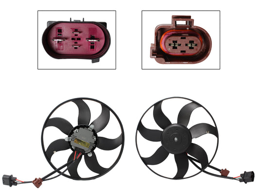 MOTOVENTILADOR P/RADIADOR S/TOLVA 2-4PINES S/RES 2CONE BORA 2.5L 06-10/LEON-TOLEDO 07-12/ALTEA 05-13