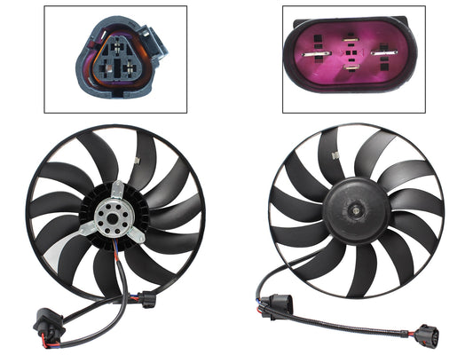 MOTOVENTILADOR P/RADIADOR S/TOLVA 2-4PINES S/RES 2CONECTORES (CADDY 2.0L 16-19) (MOTOR/ASPA)