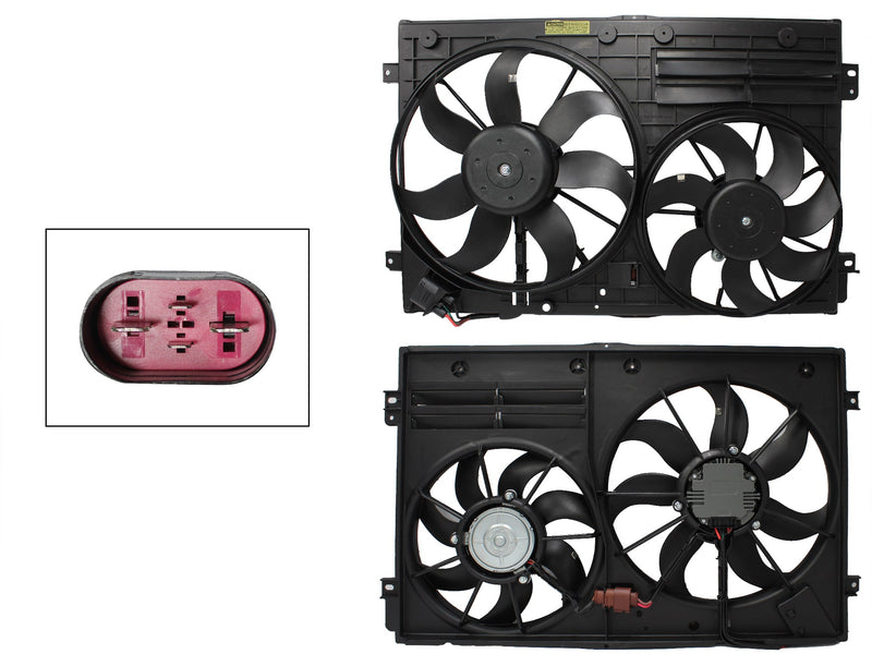 MOTOVENTILADOR COMPLETO C/AIRE C/TOLVA 4PINES S/RESISTENCIA 1CONECTOR (MOTOR DC/2ASPAS)
