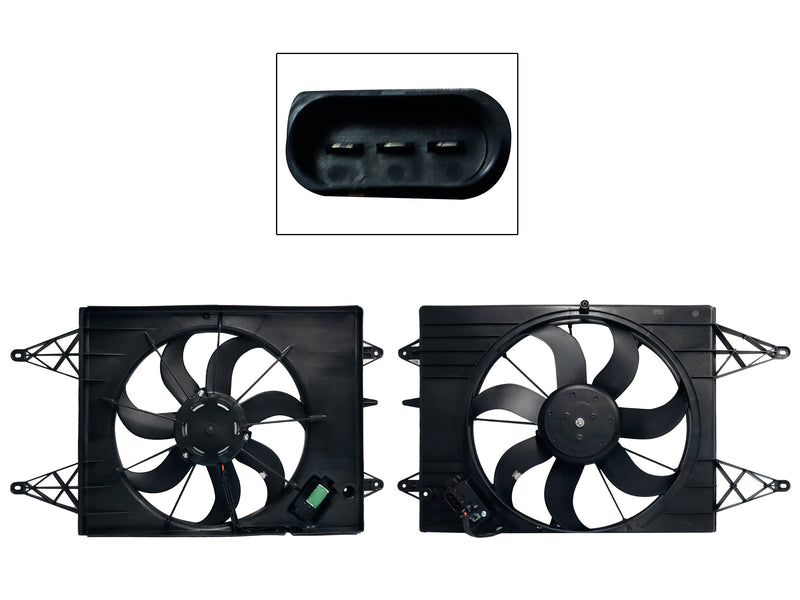MOTOVENTILADOR COMPLETO C/AIRE C/TOLVA 3PINES C/RESISTENCIA (SAVEIRO 10-23)