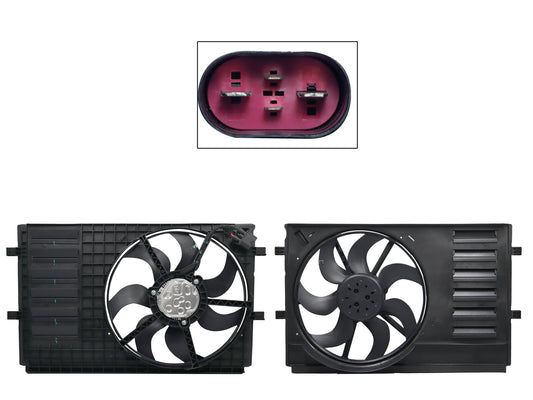 MOTOVENTILADOR COMPLETO C/S AIRE C/TOLVA 4PINES S/RES (POLO-TOLEDO 13-19/AD A1 10-19) (MOTOR DC)