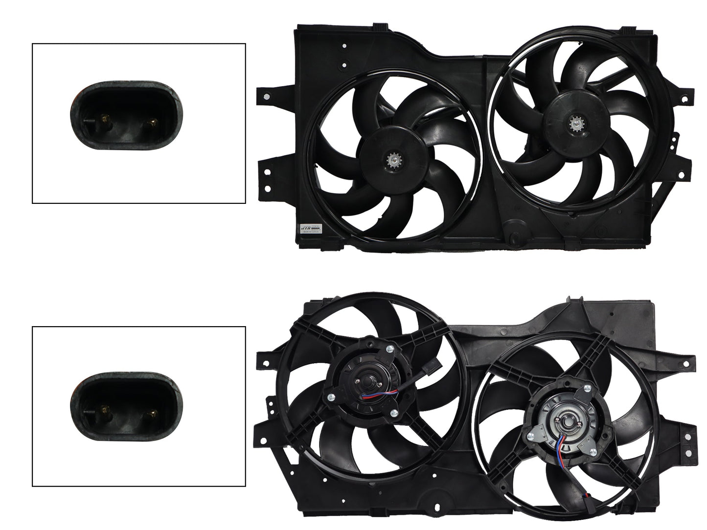 MOTOVENTILADOR COMPLETO C/AIRE C/TOLVA 2PINES S/RES 2CONECTORES (TOWN & COUNTRY 96-00) (2ASPAS)