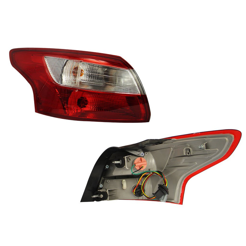 CALAVERA IZQ EXT S/ARNES 4PTAS (ROJO/BLANCO) FOCUS SEDAN 2012 -2014