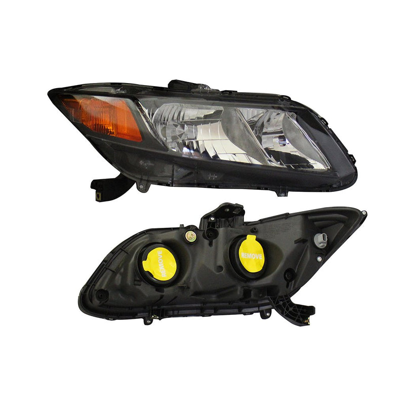 FARO DER F/NEGRO C/MICA AMBAR (SEDAN/COUPE) CIVIC 2012 -2012