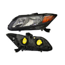 FARO IZQ F/NEGRO C/MICA AMBAR (SEDAN/COUPE) CIVIC 2012 -2012