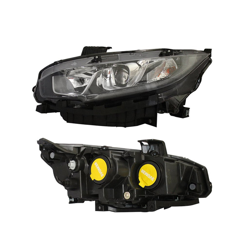 FARO IZQ F/NEGRO C/LUPA C/DRL (SEDAN/COUPE) CIVIC 2016 -2018