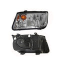 FARO IZQ F/CROMADO S/LUPA C/CUARTO AMBAR JETTA A4 1999 -2007